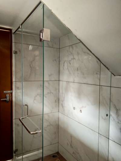 Toughen glass bathroom partitions low cost quality hardware. #technobendglass