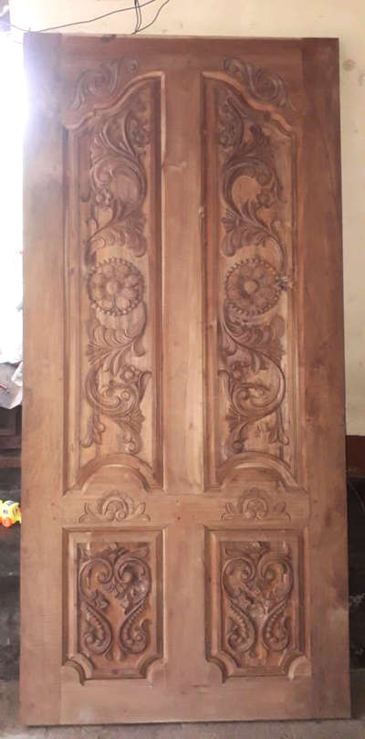 double door with carving (hand work)
