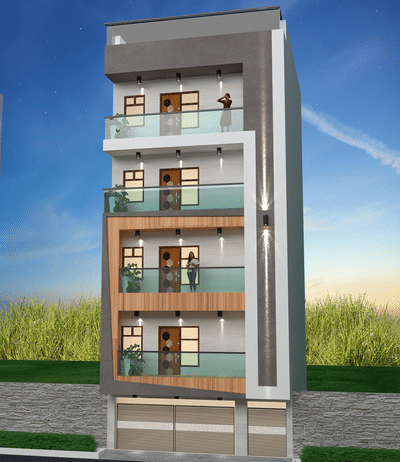 New concept..#Elevation,#Modernelevation#exteriordesign#latestdesign#3dax#vray
