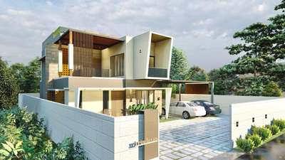 Proposed residence at Palakkad  #3d  #exteriordesigns