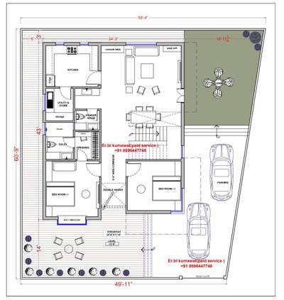 34X43 North facing vastu plan
#houseplan #elevation #floorplan
