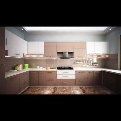 Modular kitchen design in 3d