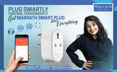 Be Always Present at Home, Virtually!
Marrath Home Smart Plug is an amazing offering from the brand which helps you with a reliable solution to plugging everything. It helps you to control the plug even when you are away, so you never leave anything switched on or off. This plug also comes with features like scheduling, voice control and so on. Truly you could begin your smart home journey with Marrath smart plug!
 Share the Plug Control with Family Members
 Schedule & Reschedule
 Marrath Home APP
 Forget the Forgetting
 Use Your Voice for Everything
Transform Your Home to Smart 
CE, FCC and RoHS Certified
 Durable & Convenient