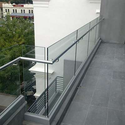 Glass railing for Balcony #GlassBalconyRailing
