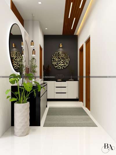 passage with wash area ✨

 #washareacounter 
 #washcounter  
 #GypsumCeiling 
 #WallDecors 
 #arabic_calligraphy