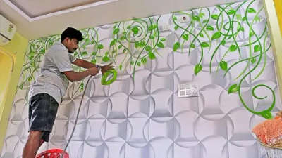 colour paint wall putty wall royal play design polish karvana ho to batana acche rate per karte hai hum contact number 820995-3434