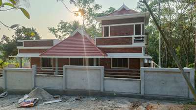 House Construction at Vellanad With Exposed Brick work
 #Thiruvananthapuram
 #Kerala
 #ContemporaryHouse
 #modernelevation