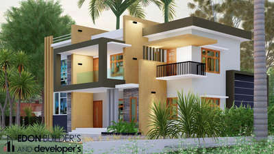Exterior Design  #exterior_Work #exteriordesigns #architecturedesigns #calicutbuilders #Kozhikode