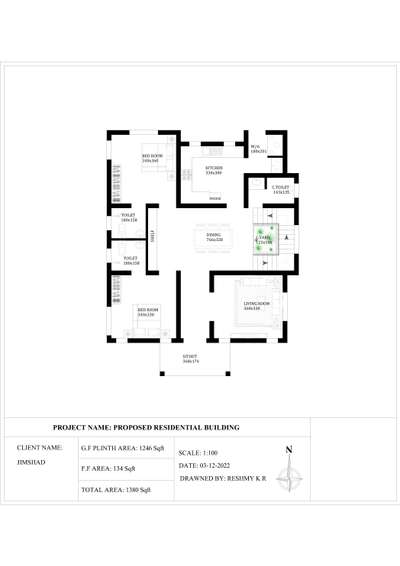 Details:;
Ground floor:-

sitout, Living Room, Dining Room, Attached Bedrooms (2), Kitchen, Workarea, Commontoilet, Stair
Gf Area: 1246 sqft

Contact for customized 2d Floor plans.. 
2d Plans | Permit Drawing | Completion Drawing | Regularisation | Estimation

Contact info;;
8921657244
reshmykr203@gmail.com

#licensedengineer #Agradeengineer #2dDesign #SouthFacingPlan  #2DPlans #floorplans #2BHKHouse #2BHKPlans #keralastyle #keralaplan #CivilEngineer #thrissurprojects #Eastfacing #EastFacingPlan #below2000 #budgethomes #budgetkeraladesigns #coustomised #aspertherequest #FloorPlans