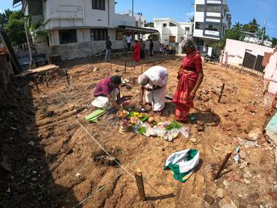 Pooja Day 📸
Client Name: Kannan
Place: Manali , Palakkad 
.
.
.
.
 #Palakkad  #4BHKHouse #starting2022 #ContemporaryHouse #CivilEngineer #civilconstruction #HouseConstruction #KeralaStyleHouse #keralaarchitectures  #Contractor