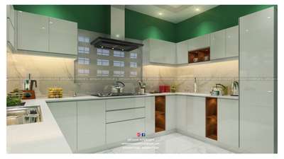 modular kitchen white glossy
 #ModularKitchen 
 #InteriorDesigner 
 #keralainteriordesign