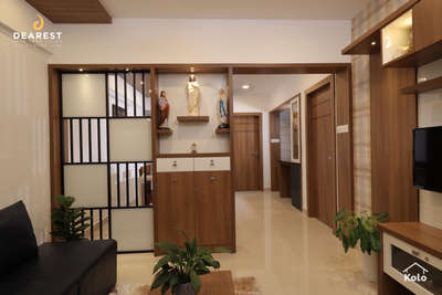 Client Name: Mr. Prajith Francis
Area:  1000 Sq.ft
Budget: 8 Lakh
Location: Kakkanad


Seamless harmony of spaces! Our partitioned hall with a dedicated prayer unit is a testament to unity in design. From divinity to modernity, every corner tells a story. #InteriorHarmony #PrayerSpace #ModernDesign #HomeInspiration #KoloApp #DearestInteriors