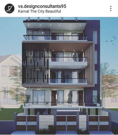 300sq.yards project in karnal #facadedesign #ElevationDesign #modernelevation