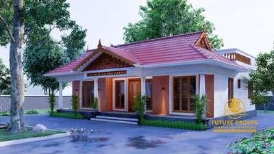 #1120sqft Traditional house with 3 bedrooms