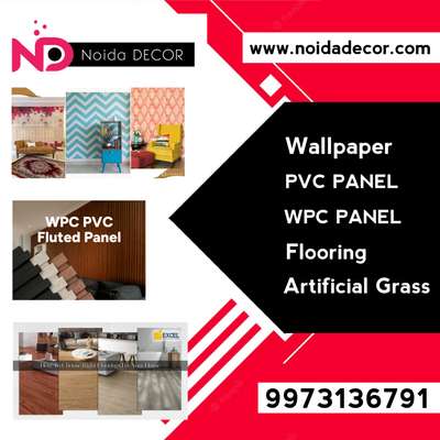 wallpaper ( customized and Imported )
PVC PANEL 
WPC PANEL 
Artificial Grass 
Flooring  ( All Types)

www.noidadecor.com 
 #customized_wallpaper  #wallpaperforkitchen  #wallpannel #LivingRoomWallPaper  #wallpaperstore  #wallpapersrolls  #wallpaper  #interior_wallpaper  #wallpaperdecor  #wallpaper_for_you  #interior_wallpaper  #pvcwallpanel  #pvcwallpaper  #pvcpanelinstallation  #wpcpanels  #wpcwork  #WoodenFlooring   #artificialgrass  #artificialgrasswork  #artificialgrassexpert