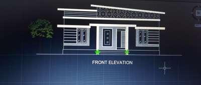 Front Elevation 2 bhk single storey  #designengineer  #CivilEngineer  #vasthu  #ContemporaryDesigns  #needcontractor #my_work
