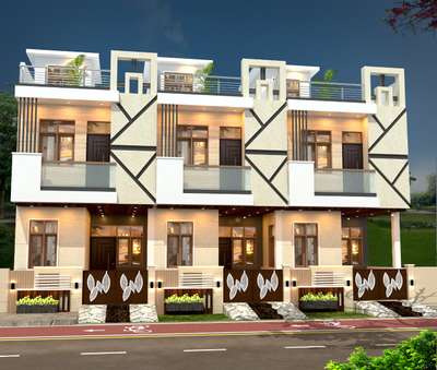 3 villas 
Jaipur  #HouseDesigns  #ContemporaryHouse  #SouthFacingPlan