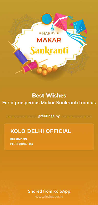 Makar sankranti ki mubarakhe 💪🚀🙏🔥#koloapp #banner #festivalarrives