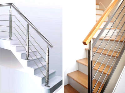 Coating MS Pipe and SS Railing 
 #Steel #SteelStaircase #mssteelfabrications 
#SS+MS+SPL #ssrailing  #GlassBalconyRailing  #GlassHandRailStaircase #railingdesign