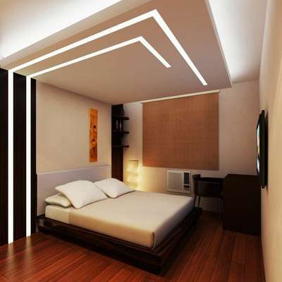 bedroom LED panel false ceiling