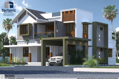 2167.00 SQFT
 #HouseDesigns #ContemporaryHouse #ElevationHome #ElevationHome #newhomesdesign #WallPainting #Homedecore #ContemporaryDesigns #FlatRoof# #SlopingRoofHouse  #FlatRoofHouse #grey #SmallHouse  #RoofingDesigns #WallPainting #cladding #WindowsIdeas #KeralaStyleHouse