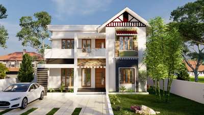 #exteriordesigns #exterior_Work #ElevationHome #homedesignideas #homeexterior #trendinghome #KeralaStyleHouse #ElevationHome #Architectural&Interior #InteriorDesigner #exterior_Work #exteriordesignideas