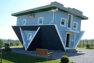 upside down houses #weirdhouse #homedesignideas