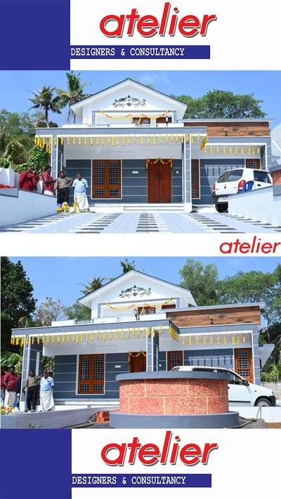 design by atelier team 
#indiadesign #KeralaStyleHouse #ElevationDesign #FloorPlans #keralatraditionalmural #Kollam #chathannoor #@chirakkarathazam