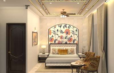 Recently designed a hotel room at Bundi on Rajasthani Theme #InteriorDesigner#rajasthani #hotelinteriordesign   #royalpaint