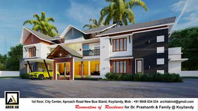 Design for Dr. Prasad 
#renovations #plans #exterior #HouseRenovation #KeralaStyleHouse #keralastyle #keralatraditionalmural