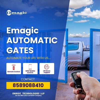 Emagic
AUTOMATIC GATES

AUTOMATE YOUR LIFE WITH US...
#automaticgates #automaticgatesystem #remotegate #Emagic
Emagic Technologies LLP