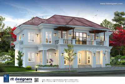 laxuary sloping roof style house✨
. 
. 
. 
. 
. 

#ElevationDesign #KeralaStyleHouse #keralahomestyle #elevationideas #Architectural&Interior #exterior3D #3Darchitecture #front_elevation #kannurconstruction