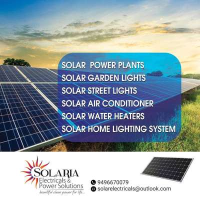 Solar Maintenance Services will be provided to all type of Solar power plants and Solar water heaters etc.