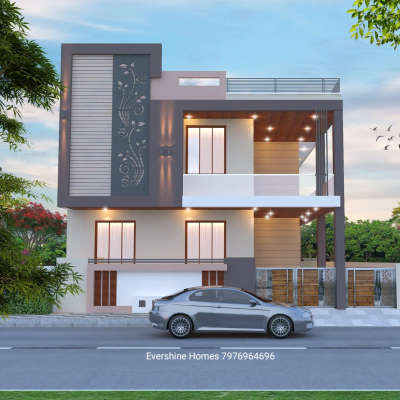 Beautiful front elevation design by Evershine Homes
#evershine_homes #residence #a #3d #view #modernhouse #architecture #construction #engineering #valuation #Interior #designing #projectmanagement #turnkeyprojects #jaipur #rajasthan #india