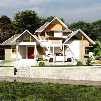 Proposed  #Residence at Therthally.
 #3bhk 1550 Sq.Ft #kannur#architecture