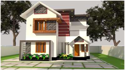 contemporary #3d front elevation