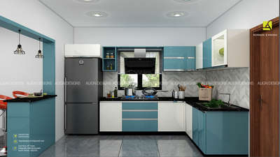 Kitchen interior View
ALIGN DESIGNS 
Architects & Interiors
2nd floor,VF Tower
Edapally,Marottichuvadu
Kochi, Kerala - 682024
Phone: 9562657062