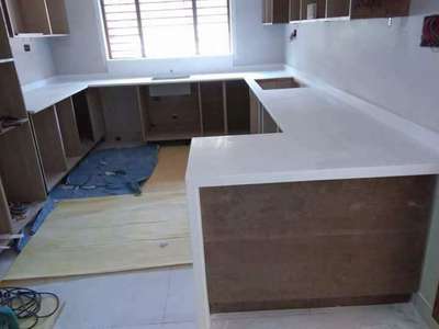 Corian solid surface kitchen platform