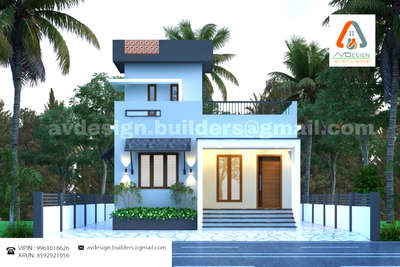 ground floor plan 
2bhk + stair room 
total square feet 680 sq.ft #Residencedesign #SmallHouse #budgethomes