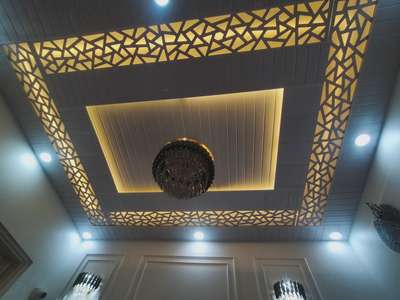 PVC  ceiling with CNC 
site :- sunder nagari delhi #PVCFalseCeiling  #Pvcpanel