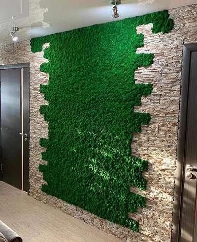 Green Grass wall design #NaturalGrass #green⁠