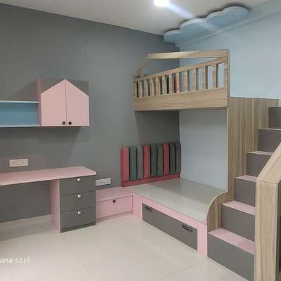 #kids bedroom for a duplex   #InteriorDesigner  #ElevationDesign   #FloorPlans  #KidsRoom  #bunkbeds  #HouseConstruction