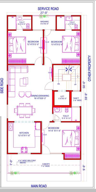 floorplan#sletchplan#modernhouse#parkingfloors#working#27'x60'houseplan#interiorplan#view#