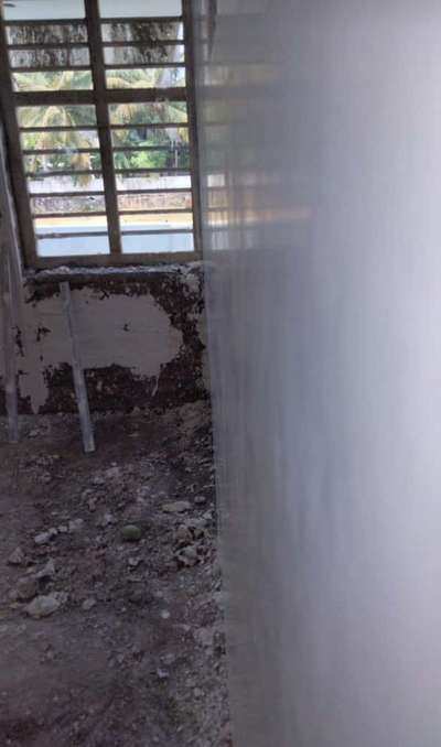 Gypsum plastering surface.... smooth finish than normal putty
 #SaintGobainGyproc  #saintgobain 
 #undevelopers 8590079642