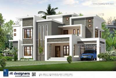 contemporary house design. 
. 
. 
. 
. 
. 

#ContemporaryHouse #KeralaStyleHouse 
#keralahomedesignz #architecturedesigns #frontElevation #3Dvisualization #modernarchitect #kannurarchitects #ElevationHome