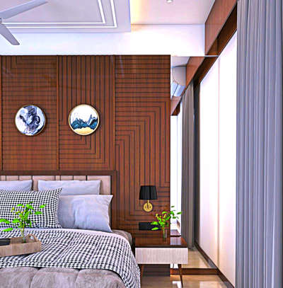 Master bedroom design â™¥ï¸�ðŸ˜�
#InteriorDesigner #interiordesignÂ  #MasterBedroom #furnituredesign #architecturedesigns 
We're specialised in the customise furniture, trunky projects & veneer flush doors 
we deals in commercial and residential projects