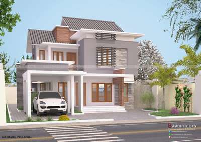 #Architectural#exterior design#semi contemprory style #flatroof&sloped roof#modern design#double floor#

 #Proposed project# 

Project      : Residence
Client        : Mr.Samad
Place         : Vellachal , Malappuram
Total Area : 2400 Sq.ft
.
.
.
 #cost 41 lakh#



.For more Enquires:7559804493 call / whatsapp

.
Our services:#
#Architectural design#desiging 2d plans &elevations# 3d views#interior designs#detailed drawings#shop drawings#contracting#interior works# All works of villas & commercial buildings