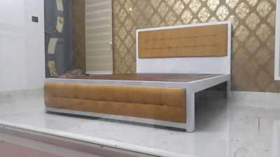 upholstered metal cot