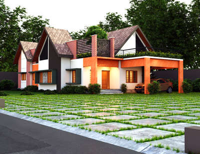 Residence design@ kannur 2 view