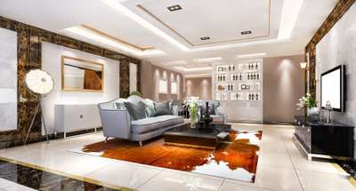 modern living room design
with bar and TV unit includes
contact number 9690280608